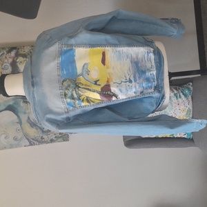 Customize Painting on Denim Jacket